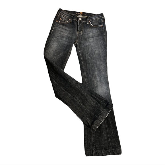 7 FOR ALL MANKIND DARK DENIM FLARE 26 - Picture 2 of 14